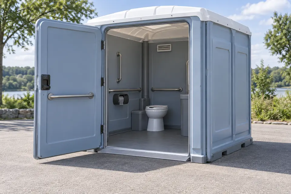 Accessible porta potty rentals equipment
